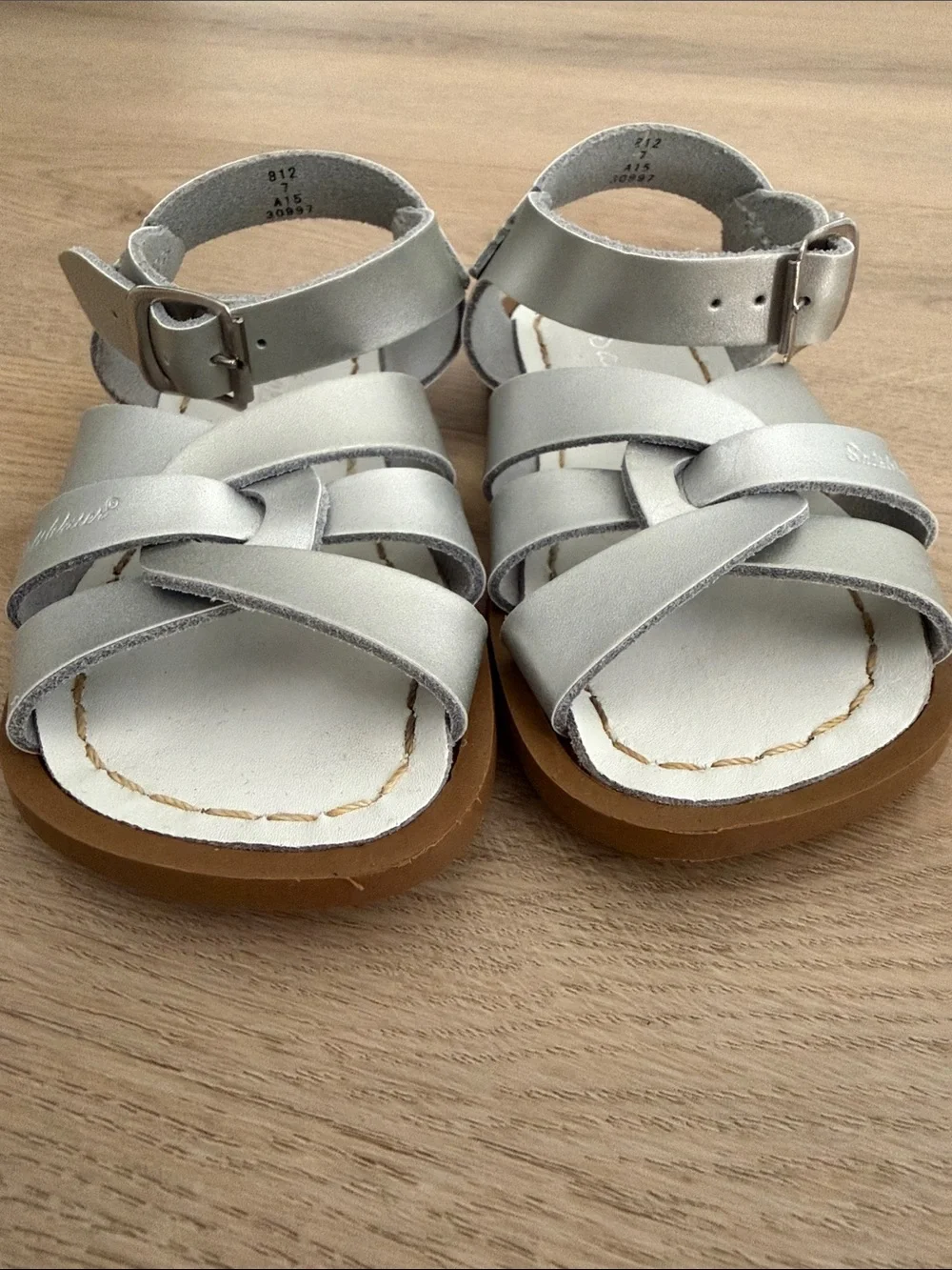 Salt Water Sandals - toddler - silver
